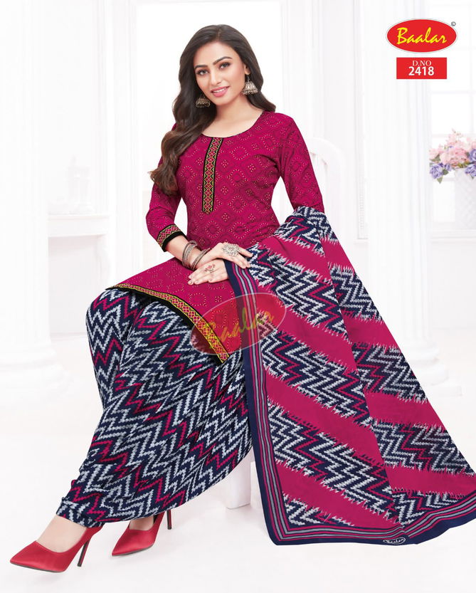 Zaara Vol 14 By Baalar Cotton Printed Dress Material Collection